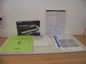 NEW CASIO CTK-2080 2200 2300 3200 KEYBOARD USER GUIDE MANUAL AND SONGBOOK - Picture 1 of 7