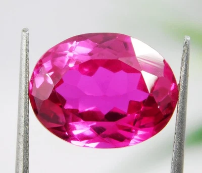 Natural 14.80 Ct Flawless Burmese Pink Ruby Oval Cut Certified Loose Gemstone - Image 1 of 4