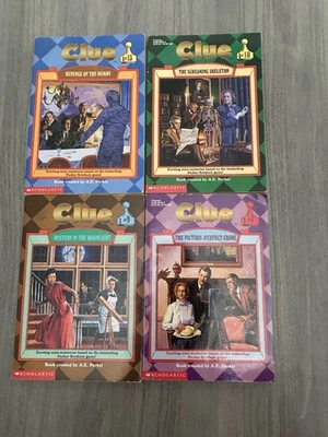 Lot of 4 VTG Clue Series Chapter Books 7, 9, 10, 13 A.E. Parker Mini-Mysteries - Image 1 of 4