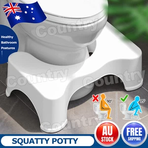 Sit & Squat Squatty Potty Stool Eco Toilet Step Stool Healthy Colon AU Bathroom - Picture 1 of 9