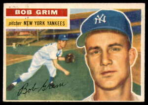 1956 Topps #52 Bob Grim EX Yankees DP               ID:78974