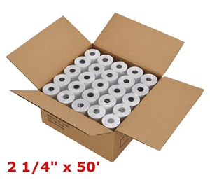 200 Roll Case 2 1/4" x 50' Thermal Cash Receipt Paper POS Register Vx510 ICT220 - Picture 1 of 2