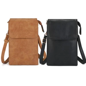 Women's mobile phone bag small shoulder bag leather phone purse - Picture 1 of 24