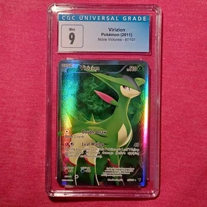 Pokemon 2011 Noble Victories: Virizion 97/101 Full Art - CGC 9 Mint PSA - Picture 1 of 2
