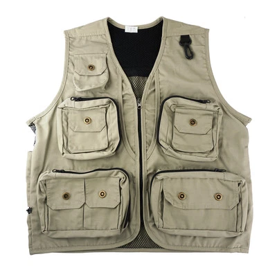 Safari Photo Vest Travel Hiking Fishing Camping Hunting Director Video Vest- XL - Image 1 of 4