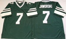 Retro Football Jersey 7# Ron Jaworski Green White Jersey Stitched Sewn Custom