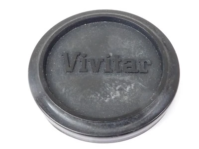 Used Vivitar 49mm Lens Front Cap Black slip-on type plastic made in Japan - Image 1 of 4