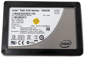 Disque SSD Intel série 320 SSDSA2CW160G3 160 Go SATA 2,5" 99% santé vendu état - Photo 1/2