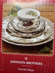 Johnson Brothers 5 Stck. "Friendly Village"" China-Platzeinstellung." NEU! Offene Box - Bild 1 von 4