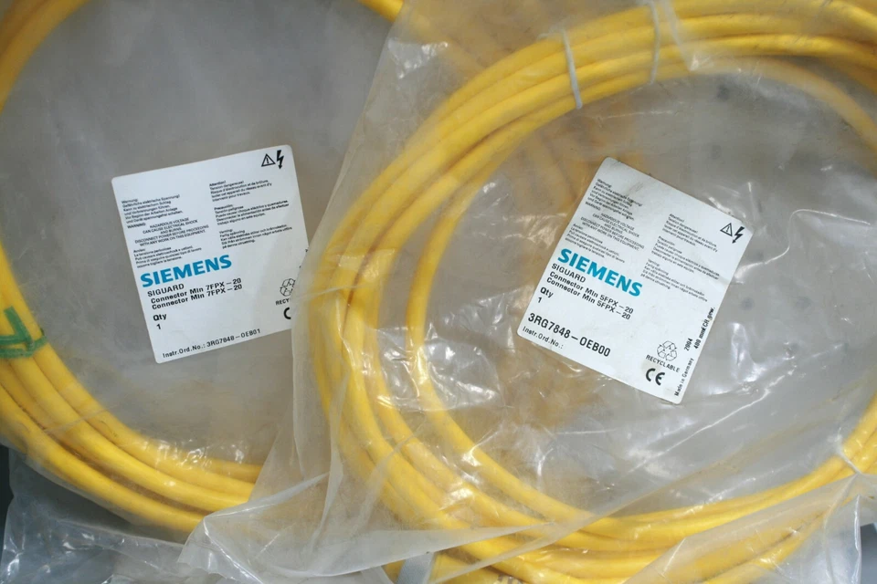 SIEMENS Light Curtain Cable TX/RX 3RG7848 OEB00 OEB01 Siguard Set MLN 7FPX-20 - Image 1 of 4
