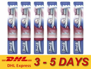 6 x Oral-B Toothbrush Pro Gum Care Black Tea Extra Soft Ultra Thin 0.01 mm - Picture 1 of 3