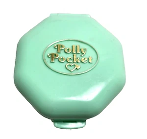 Polly Pocket Polly’s School Vintage 1990 Green Octagon Compact Male Figure Man - Picture 1 of 7