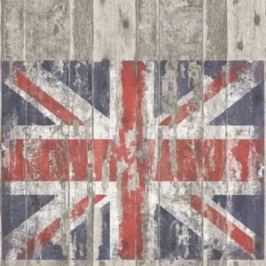 Essener Tapete Grunge G45382 alter Union Jack Holzwand Vliestapete Vlies - Bild 1 von 2