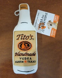 Tito’s Handmade Vodka Squeaky DOG TOY Bottle Set of 2  BRAND NEW - Picture 1 of 3