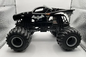 Hot Wheels Monster Jam BATMOBILE Batman Truck 2 Time Racing Champion 1:24 RaRE - Picture 1 of 3