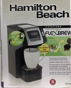 Hamilton Beach FlexBrew Single-Serve Coffee Maker Black & Silver - Picture 1 of 3