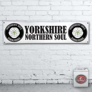 YORKSHIRE NORTHERN SOUL PVC BANNER 1200 x 305mm - Picture 1 of 1