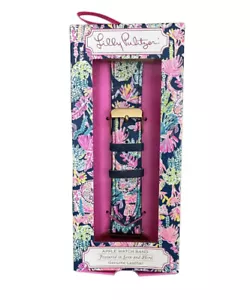 Lilly Pulitzer Genuine Leather Watch Seen & Herd Band Fits 38/40mm Smartwatches - Picture 1 of 6