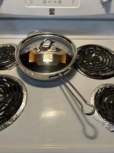 Revere Ware Pro Line Edelstahl 10" BRATPFANNE Chef Braten Pfanne Deckel 6710 - Bild 1 von 9