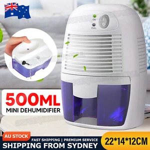 500ml Portable Electric Mini Dehumidifier Air Dryer Home Office Drying Moisture - Picture 1 of 9