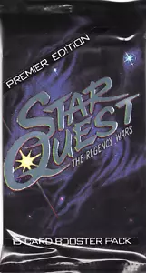 1995 Star Quest: The Regency Wars TCG Booster Pack (15 carte) - Foto 1 di 1