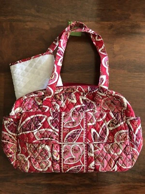 Vera Bradley ROSY POSIES DIAPER BABY BAG & Matching Changing Pad Pink/Red NWT - Image 1 of 4