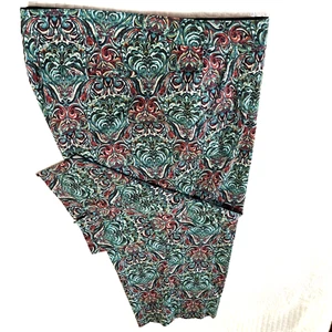 Croft & Barrow 16W Paisley Pattern Stretch High Rise Capri Pants multicolor - Picture 1 of 7