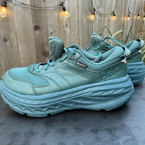 HOKA ONE One Bondi L GTX Teal Sneakers Women’s Size 7.5 YOOX - Picture 1 of 17