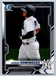 2021 Bowman #BCP-13 Jasson Dominguez Chrome Prospects NY Yankees RC - Bild 1 von 2