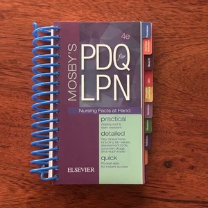 Mosby's PDQ for LPN - Spiral-Bound NO MARKINGS - Imagen 1 de 2