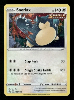 Snorlax SWSH: Sword & Shield Promo Cards #SWSH119 Pokémon Promo Holo - Image 1 of 2