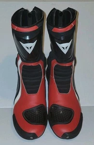 Dainese Giro ST Motorcycle Racing Boots Size US 12.5 EU 46 Black/Red/White - Picture 1 of 6