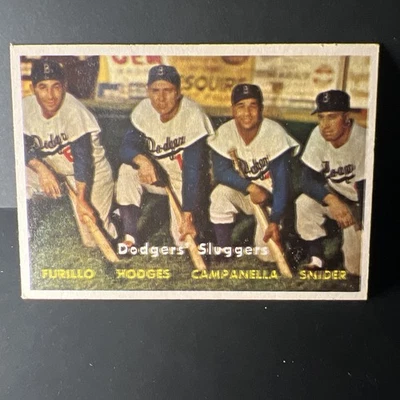1957 Topps - #400 Duke Snider, Roy Campanella, Gil Hodges, leer descripción Foto 1 de 4