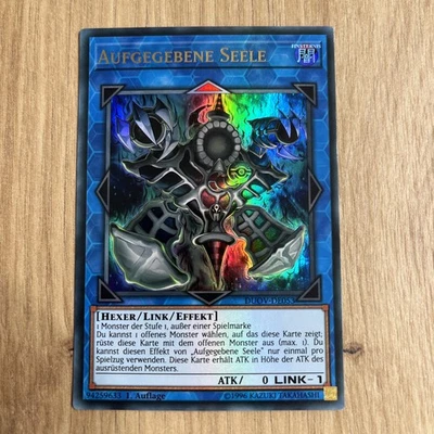 Aufgegebene Seele DUOV-DE053 Ultra Rare Deutsch NM Yugioh 1. Auflage  - Bild 1 von 2