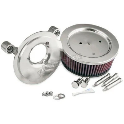 Arlen Ness Natural Big Sucker Stage 2 Perf Air Cleaner Kit-18-511 - Image 1 of 2