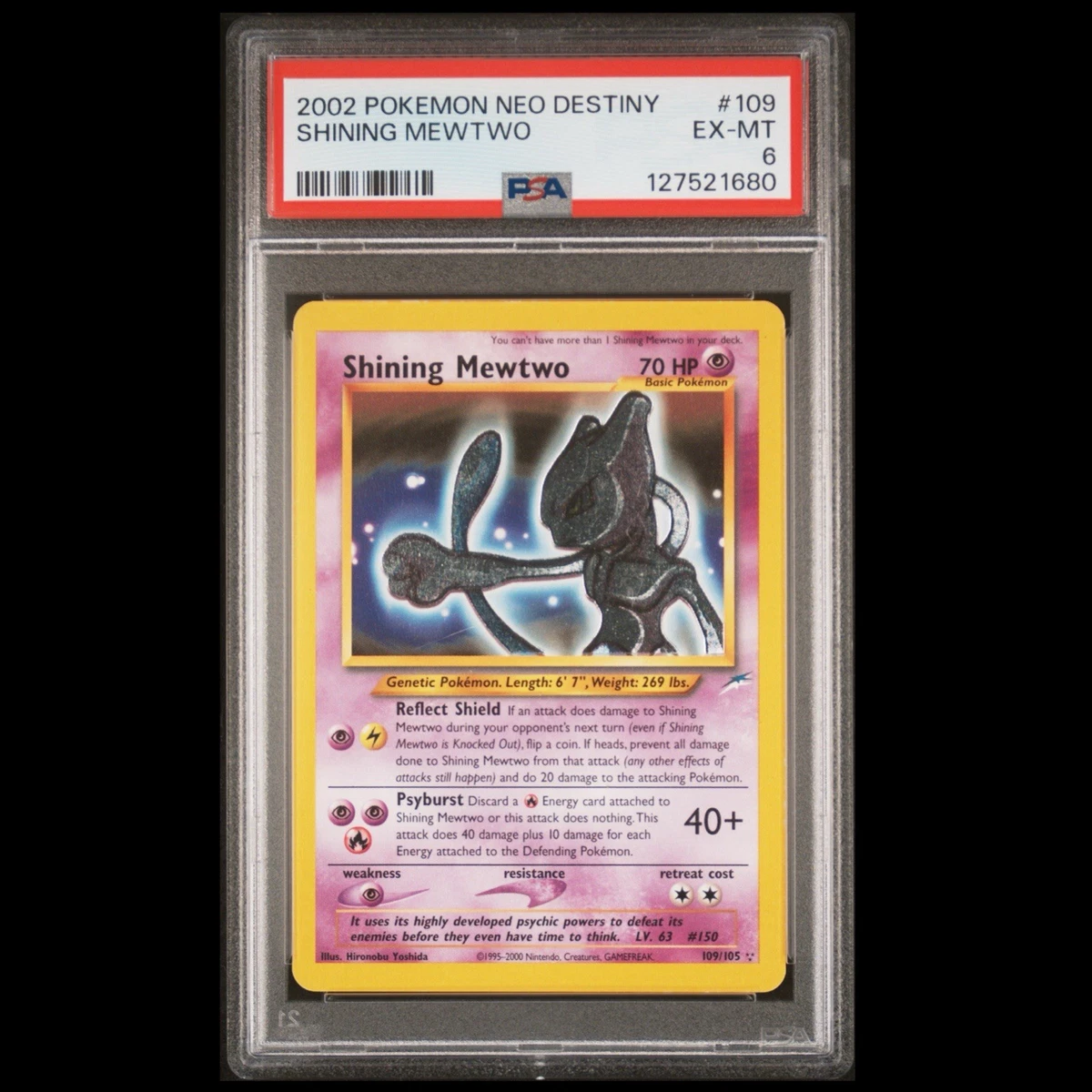 Mewtwo Pokémon TCG Neo Destiny Individual Collectible Card Game