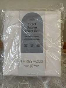 800 Thread Count 4pc Hotel Collection Sheet Set Baratta - Threshold Twin Xl - Picture 1 of 1
