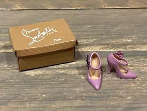 2010 Purple Mary Jane Shoes with box Barbie doll Louboutin Heels - Bild 1 von 6