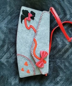 Irregular Choice Grey And Red Scotty Dog Clutch Bag - Picture 1 of 4
