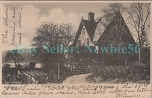 Peekskill NY - THE CASTLE HOUSE ON MOUNTAIN TOP - Postcard Hudson River - Picture 1 of 2
