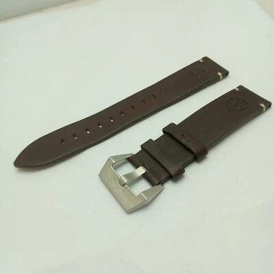 Pulseira de relógio Timberland couro genuíno marrom 20 mm IMR60ABH1 - Imagem 1 de 4