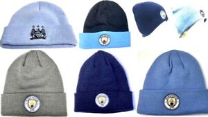 Manchester City Hats Beanies Bronx Full Colour Logo Official Football Gift