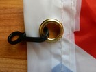 UK x2 BLK Garden FLAG POLE CLIPS Strong Flagpole Snap Hooks POST FROM ENGLAND