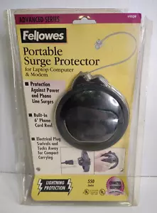 Protector contra sobretensiones portátil Fellowes para computadora portátil, computadora, módem - Imagen 1 de 5