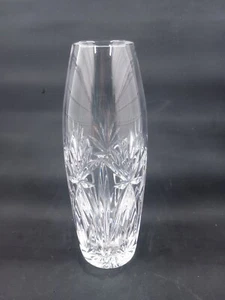 Lead Crystal Fluted Pineapple Design 6" Bud Vase Unmarked - Picture 1 of 4