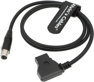 Mini XLR 4 Pin Buchse auf D-Tap Stromkabel für ARRI RED Kameras 12V TVlogic 80CM - Picture 1 of 4