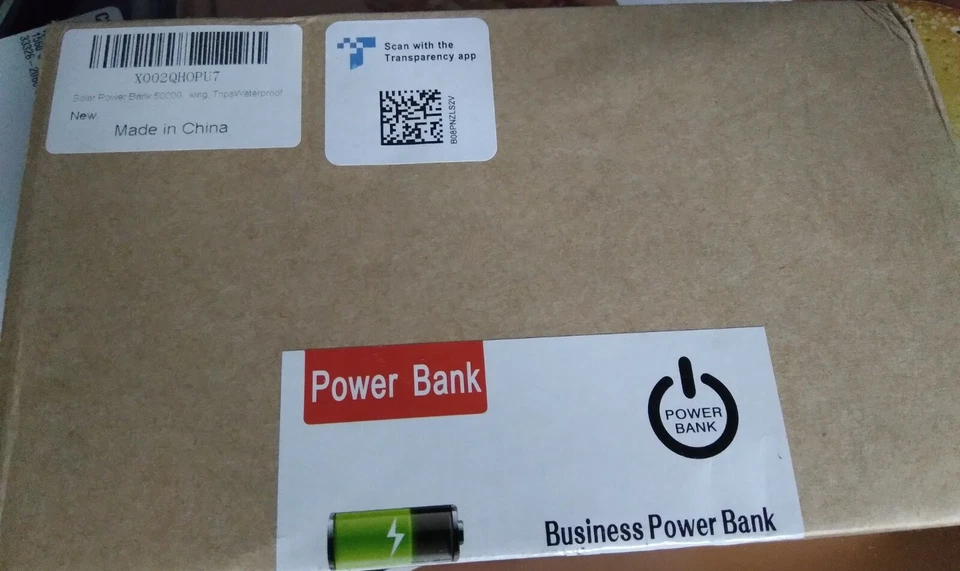 Banco de energía solar portátil de carga rápida azul negro para negocios 50000 mAh Foto 1 de 1