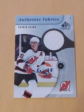 2005-06 SP GAME USED PATRIK ELIAS AUTHENTIC FABRICS JERSEY AF-PE DEVILS