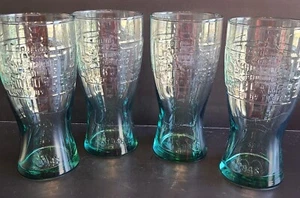 McDonalds 1948 set 4 bicchieri alti da collezione verde vintage - Foto 1 di 5