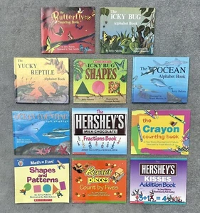 11 Lot Jerry Pallotta Children's Picture Books-Math, Counting, Alphabet, Candy - Foto 1 di 24